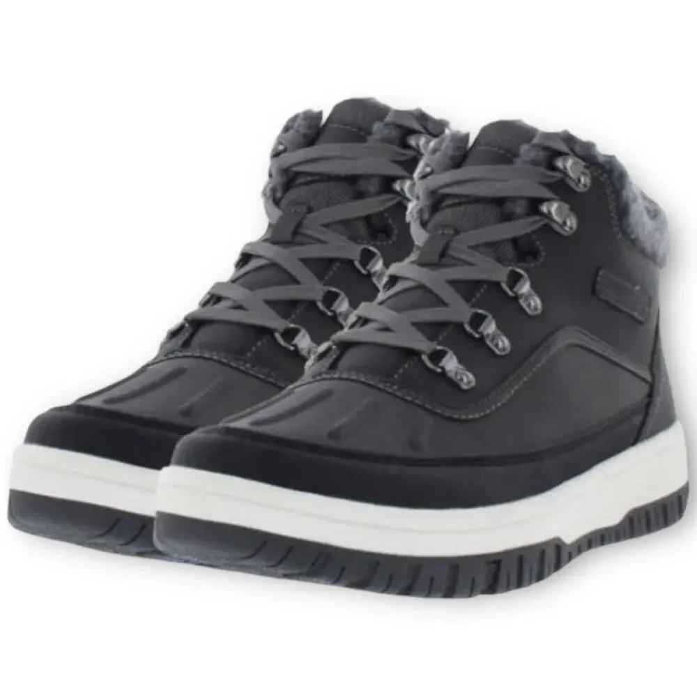 NWT Weatherproof Landon Men’s Suede Sneaker Boots – Grey – Size 13